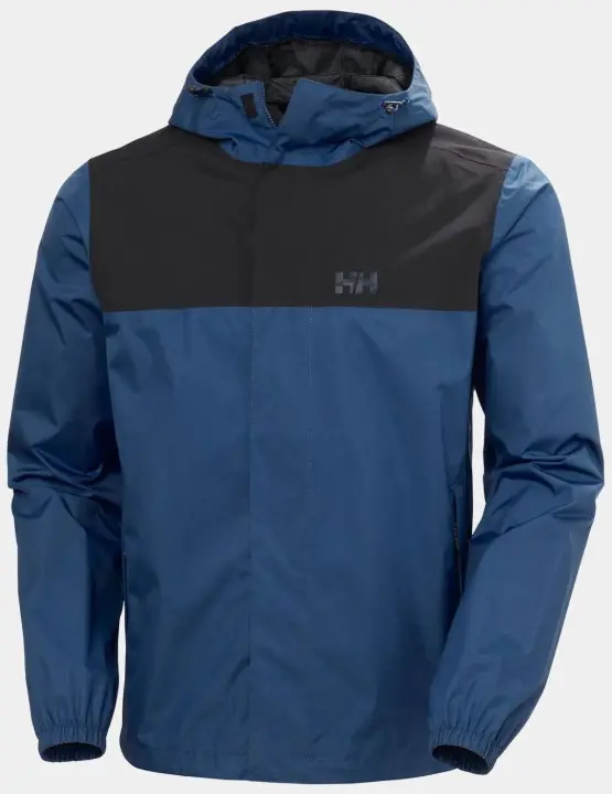 Helly Hansen - Chaqueta Hombre Vancouver Rain, Color Negra/azul - Impermeable - 1