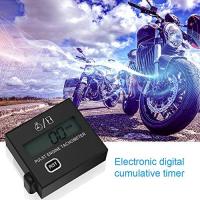 Tacómetro digital para motor de bujías de coche, tacómetro electrónico para motorceta con indicador de temporizador de pantalla digital, para motores de gasolina Pequeños (con clip) - details 0