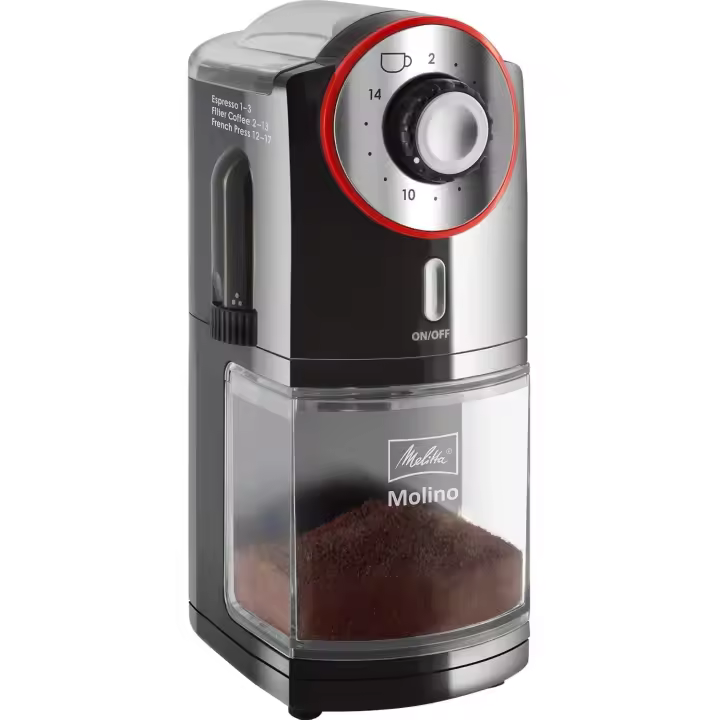 Molinillo de Café Melitta Rojo 1019-01. 100 W 200 gramos café. - 1