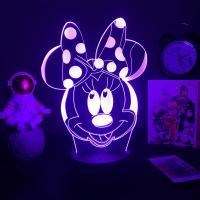 Lámpara Nocturna 3D Mickey Mouse LED Cambio De Color 7/16 Colores Decoración De Habitación Juguetes Para Niños Regalo De Cumpleaños - details 6