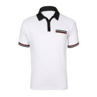 Camisa POLO para hombre, camiseta de solapa con colores a juego, de moda, de talla grande para hombre - details 9