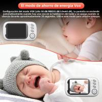 Monitor De Bebé Con Cámara 3.5 Pulgadas Mejor Que VB603 LCD Babysitter Electrónico Sin Cable Audio Bidireccional Video Nanny Radio - details 4