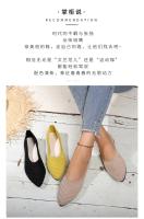 Zapatillas Planas De Puntera Punzante Para Mujer En Color Sólido Zapatos Slip on Transpirables Y Casuales Ballet Loafers - details 20
