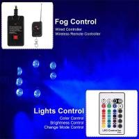 500W 18LED RGB wireless remote control smoke machine DJ Disco smoke machine suitable for Christmas party wedding Halloween stage effect fog - details 3