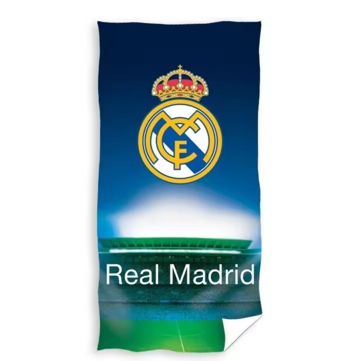 Toalla Playa Real Madrid CF  Licencia Oficial, 100% Poliéster , 70 x 140 cm - 1