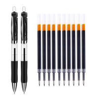 Juego De Bolígrafos De Punto Retráctil En Tinta Negra Roja Y Azul 0.5mm Recargables Para Escritura Accesorios De Oficina Suministros Escolares Estación De Trabajo - details 3