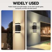 Lámpara De Pared Exterior LED Impermeable IP65 Con 2PCS Bombillas E27 Luz Decorativa Para Jardín 110V 220V Moderna Estilo - details 14