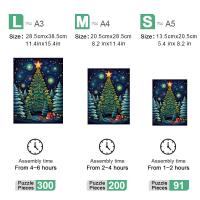 Rompecabezas 3D De Madera Navidad Árbol De Nieve Casa Personalizado Juguete Educativo Interactivo Para Familia Regalos Para Adultos Y Niños - details 2