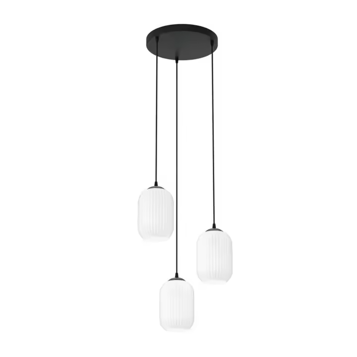 Lámpara de Suspensión Verdi, Metal, Negro, 30x30x140 cm - 1
