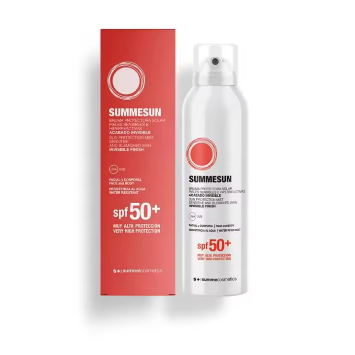 SUMMESUN SPF50+ BRUMA  BRUMA PROTECTORA SOLAR PIELES SENSIBLES E HIPERREACTIVAS Summecosmetics - 1