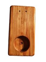 Quemador de Palo Santo de madera y barnizado, nogal, incluye soporte de acero inoxidable, vela de té y Palo Santo. Marca lala´s candels - details 1