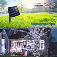 Luces De Cadena Solar Para Exterior Impermeables Luces De Hadas LED Con 8 Modos Para Decoraciones De Jardín Patio Bodas - details 1