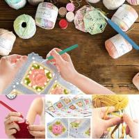 45-piece kit with crochet hooks, markers, tape measure - Knitting Kit multicolor - details 2
