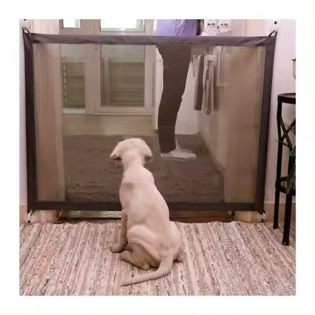 Mediawavestore Barrera Semirrígida para Mascotas 180x72cm - Seguridad para Niños y Mascotas - Enganches de Pared - Extensible - 1