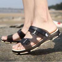 Zapatillas De Hombre Para Playa Y Casa Sandalias Verano Tallas Grandes 38-45 Zapatos De Agua Transpirables Con Abertura En La Parte Superior Para Uso Exterior - details 1