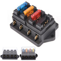 Bloque De Fusibles Estándar ATO De 4 Maneras Para Coche 12V/24V+4 Soporte De Caja De Fusibles Plástico Para Automóviles Y Camiones - details 9