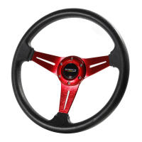Volante De Simulación De Carreras 350mm/14 Pulgadas Universal De Aluminio Y Cuero PU Para Juegos De Carreras - details 2