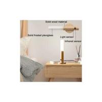 Lámpara de pared LED de Madera, funciona con Pilas, recargable por USB, sensor de Movimiento, Luz Nocturna - details 3