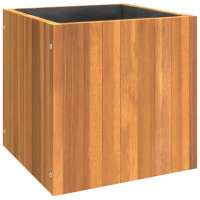vidaXL Jardinera de madera maciza de acacia Dimensiones 25 x 25 x 25 cm,  35 x 35 x 35 cm,  45 x 45 x 45 cm y mas - details 0
