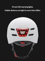 Christmas Bike Cycling Helmet Motorcycle Helmet With Illuminated Warning Light For Adult Kids - details 0