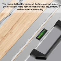 Guía De Corte Ajustable De Acero Inoxidable Herramienta De Posicionamiento De Borde Para Tabla De Corte Toorise - details 2