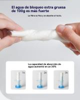 Toallas Facial Desechables 20 * 20 50/100/150/200/250/300 Hojas Toallitas Secas 100% de Algodón, Toalla de Belleza Natural y Biodegradable, Toallitas Comoda para viajar, Toalla Usar y Tirar, Toallitas Húmedas y Secas Ideal Para Todo Tipo De Piel - details 6