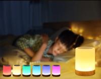 Lámpara De Noche Recargable USB RGB Toque Dimmable Para Mesa Lámpara De Escritorio Para Niños Regalo Para Dormitorio Camping Luz De Ambiente - details 5