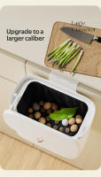 Bandeja De Cocina Montada En La Pared 8.5/12L Con Tapa Recipiente Para Basura De Armario Reciclaje Y Compost Bin - details 4