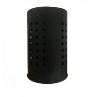Estante para utensilios de cocina para encimera, cesta para utensilios de acero inoxidable negro, elegante caja de almacenamiento de granja y olla decorativa para utensilios de cocina - details 0