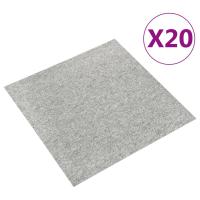 vidaXL 20x Baldosas de Suelo de Moqueta 5m² Rayada Lamasejo Color Beige,  Beige claro,  Antracita y mas - details 7