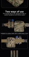 Bolsa De Almacenamiento Multifuncional Universal Con Sistema MOLLE De 6x5 Y Cordón Elástico Para Small Outdoor Equipment - details 5
