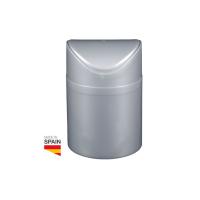 PAPELERA DE SOBREMESA GSC EVOLUTION – CAPACIDAD DE 1,5 LITROS – COLOR PLATA DE PLASTICO – IDEAL PARA BAÑOS - details 0