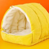 Cálido Cagüita De Pájaro Para Invierno Con Forma De Cueva Colgante Para Periquito Y Otros Pájaros Material De Algodón Plush - details 4