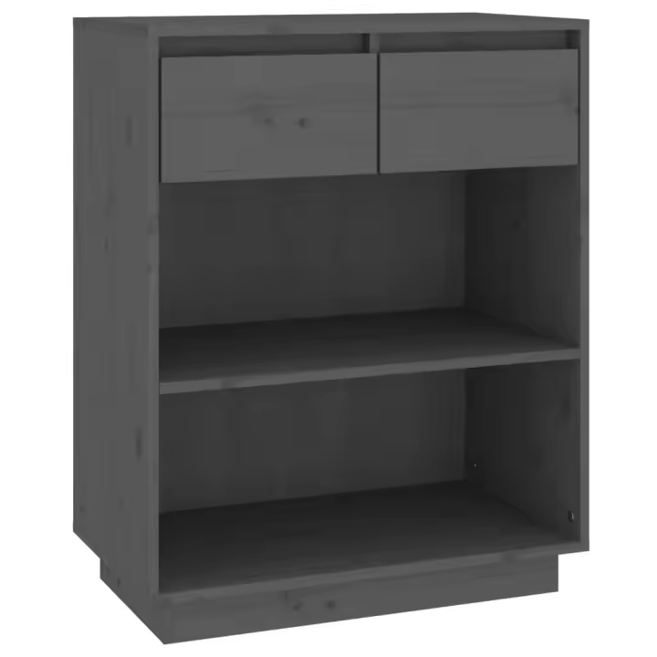 vidaXL Mesa consola de madera maciza de pino 60x34x75 cm Mueble de Almacenaje de Salón, Buffet para salón, Armario Auxiliar, Armario de Almacenamiento - 1