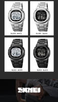 Reloj Digital Para Hombre SKMEI Con Pantalla Retroiluminada Contador De Retroceso Impermeable Cronógrafo Alarmas Fecha Reloj De Pulsera - details 22
