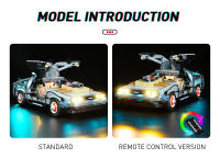 Brick Bling LED Light Model 10300 Para Regalos De Back to the Future Time Machine Accesorios De Iluminación Solo Luz Sin Batería Material Plástico Tamaño Pequeño Compatible Con Lego Unisex - details 2