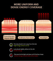 Máscara LED Recargable De 7 Colores Terapia Roja Para El Rostro Device De Rejuvenecimiento De Piel Tensión Wireless Un Toque - details 6