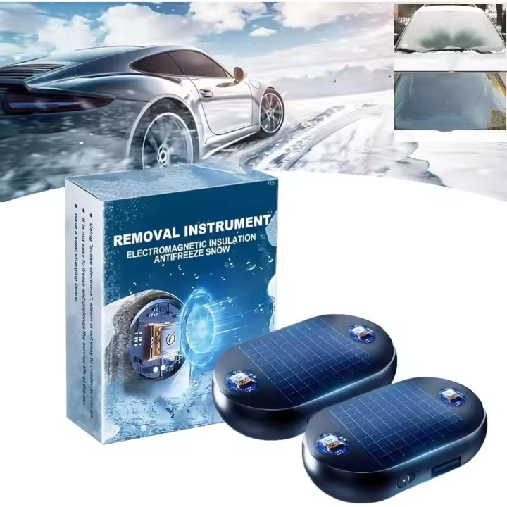Quitanieves electromagnético, dispositivo quitanieves electromagnético anticongelante para automóviles, calentador molecular cinético portátil, dispositivo quitanieves anticongelante inalámbrico para automóviles, rápido y eficiente - 1