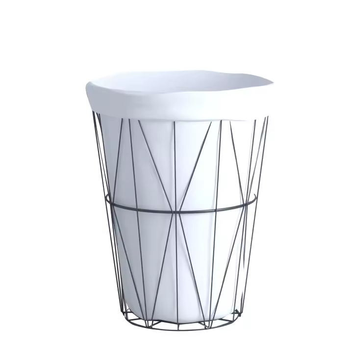 Cesto de ropa. Negro. 50L. - 1