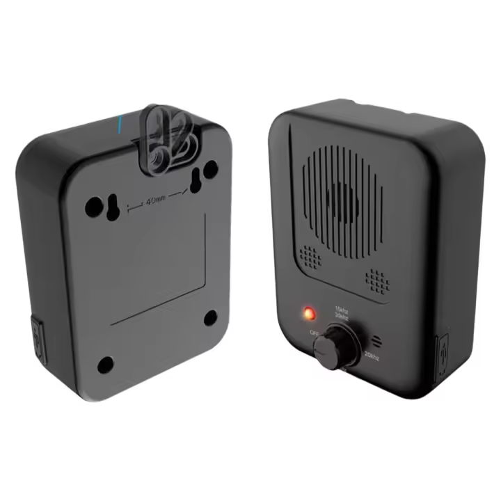 Dispositivo antiladridos, disuasorio de ladridos de perros, control ultrasónico de ladridos de perros, silenciador de ladridos de perros, recargable con 3 niveles ajustables, apto para uso en interiores y exteriores (Negro) - 1