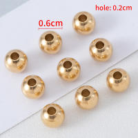 50pcs Bolas Redondas De Latón Originales 3mm 4mm 5mm 6mm 8mm Para Complementos De Joyería DIY Colgantes Y Pulseras - details 4