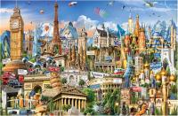 Educa Puzzle 1000 Miniature Simbolos Europa Incluye Pegamento Fix Puzzle. Medidas: 30 x 46 cm. Educa 20248 - details 1