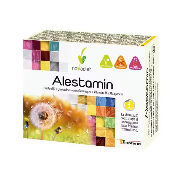 Novadiet Alestamin 30 Cápsulas Alivia las molestias típicas causadas por alérgenos como el polen  Sistema inmmunológico - 1