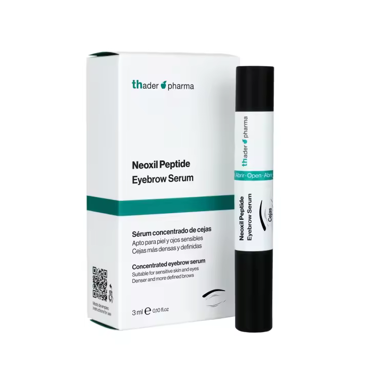 Thader Pharma Sérum concentrado fortalecedor de cejas Eyebrow Neoxil Peptide Eyes con Multipéptidos, 3 ml - 1