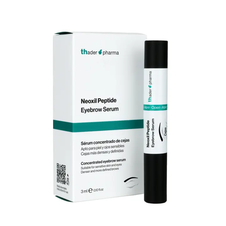 Thader Pharma Sérum concentrado fortalecedor de cejas Eyebrow Neoxil Peptide Eyes con Multipéptidos, 3 ml - 1