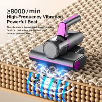 Aspiradora antiácaros, tasa de esterilización de 14 kPa con lámparas LED UV, aspiradora para colchones, limpiador de colchones con vibración de alta frecuencia de al menos 8,000 vibraciones por minuto 45W - details 1