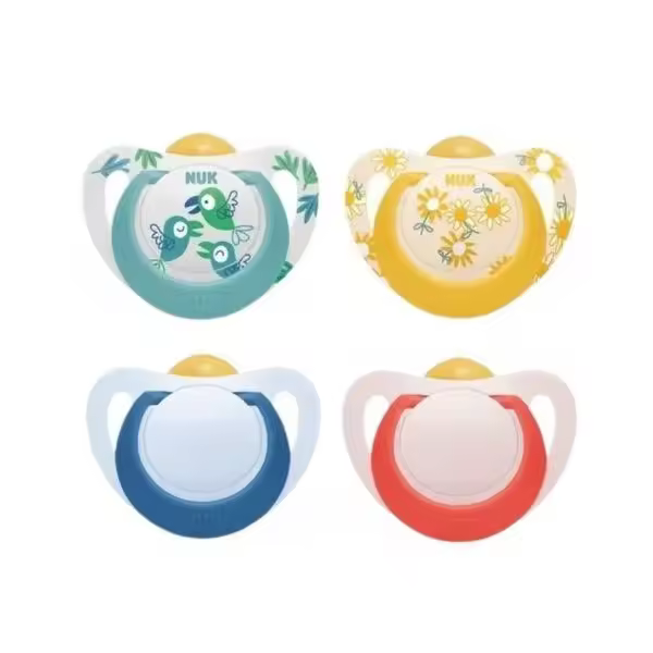 Chupete Nuk 6-18 Latex Surtido 2 Uds - Suave y Seguro - 1