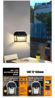 Lámpara De Pared Solar LED Con Sensor De Movimiento Luz De Tungsteno Para Jardín De Villa Iluminación Exterior Ahorradora De Energía Recargable Por Sol - details 6