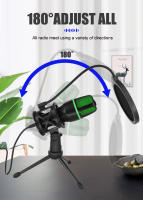 Microfono Condensador Profesional USB Para PC Laptop Streaming De Video Juegos Y Podcasts De YouTube Uso Para Vocales - details 3