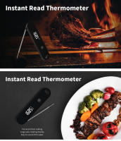 Termómetro Digital De Carne DT-127 Con Probes Plegables Y Recargables IPX5 Impermeable Para BBQ Y Freír Profundo Herramienta De Cocina - details 7